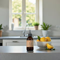 Eternal Optimist room spray in amber glass bottle, Lunahrin Candles